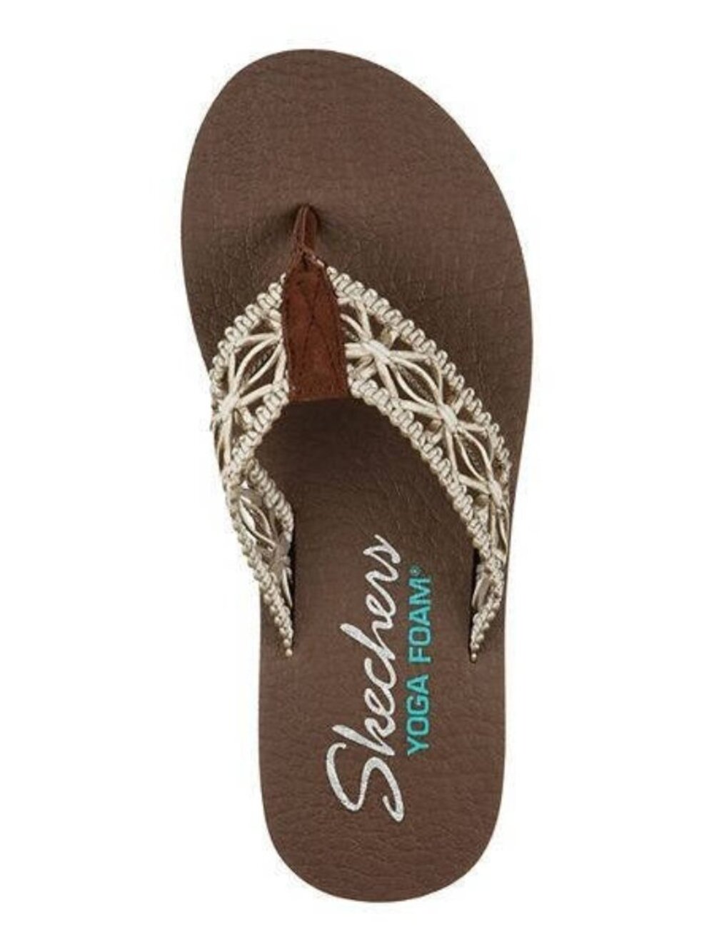 Skechers Yoga Foam Sandals Women's 11 Brown NWOT
